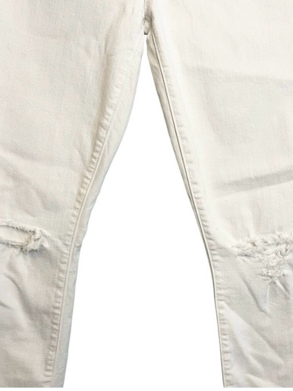 MOTHER Jeans Womens 25 White Denim The Stunner Ankle High Rise Skinny Button Fly - Picture 4 of 9